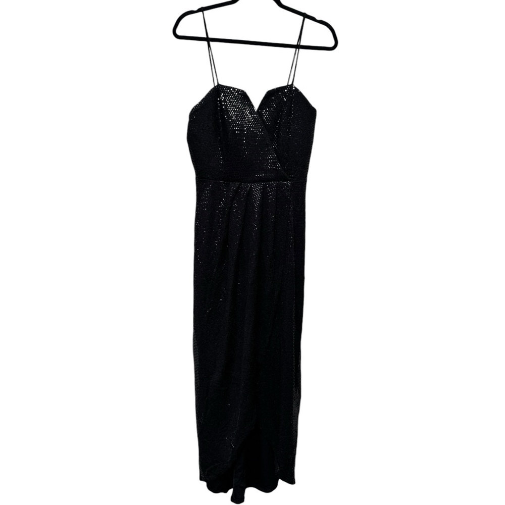 Alexa B Nites Black Sequin Dress size 10 - Picture 1 of 10